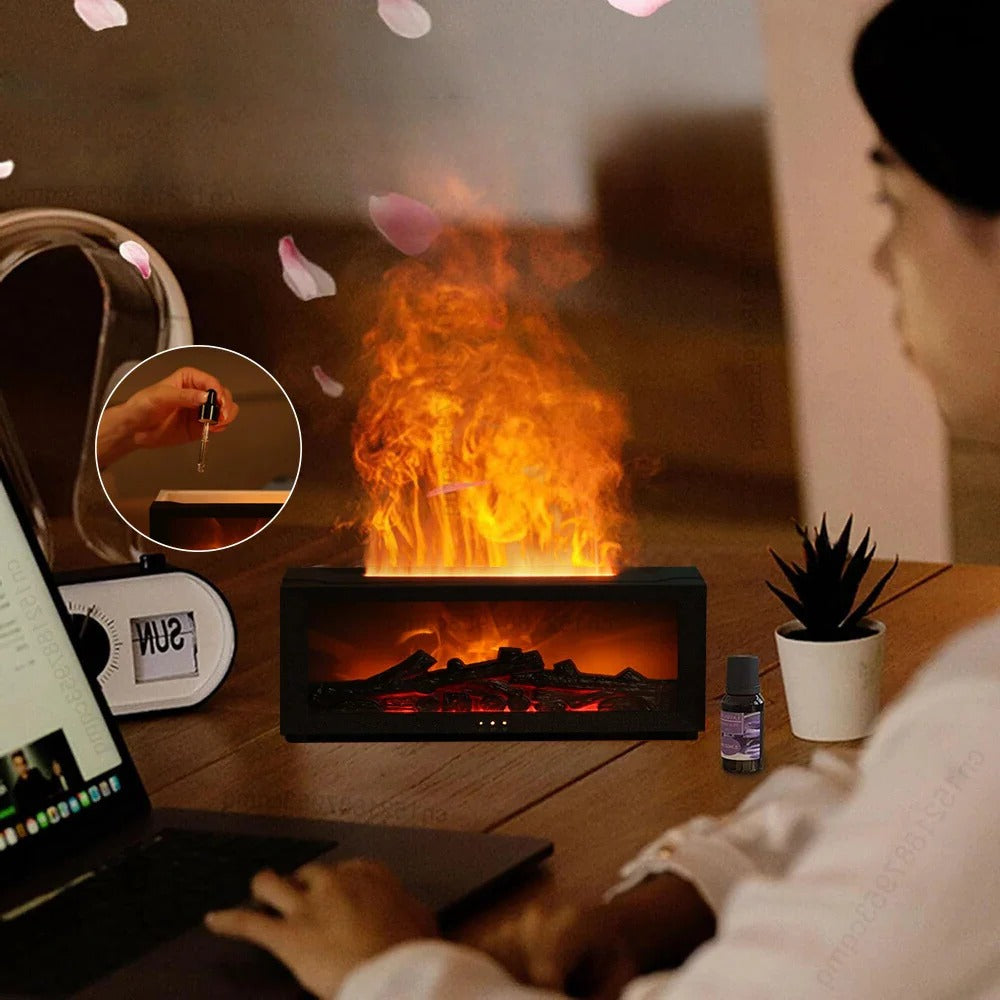 Aromatherapy Humidifier and Airflow Purification Device