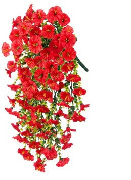 UV Resistant Artificial Morning Glory Hanging Decor