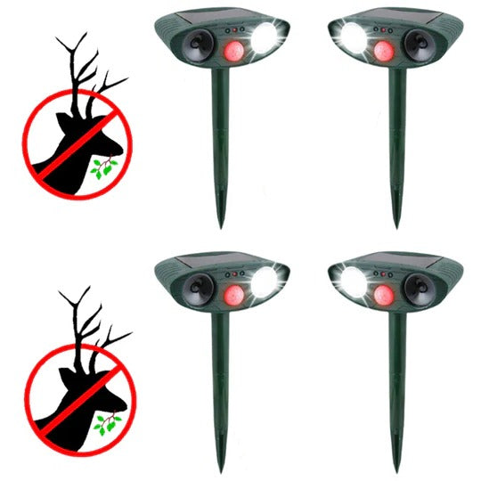 Solar-Powered Ultrasonic Deer Repelling Device for Outdoor Area Protection