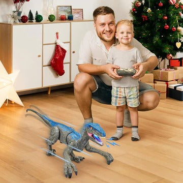 Remote-Controlled Dinosaur Figure with Walking, Turning, and Sound Functions