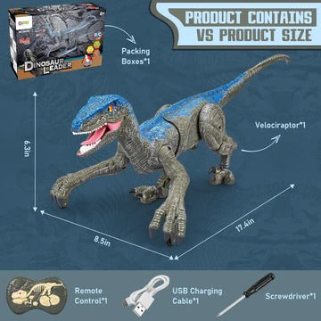 Remote-Controlled Dinosaur Figure with Walking, Turning, and Sound Functions