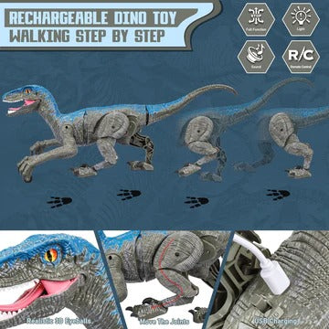 Remote-Controlled Dinosaur Figure with Walking, Turning, and Sound Functions