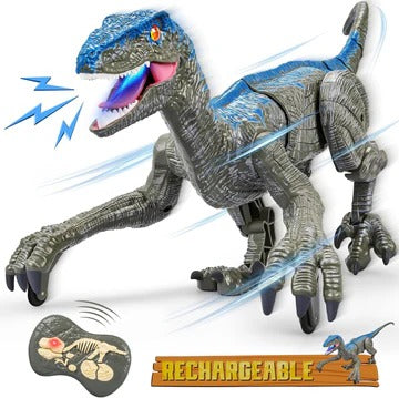 Remote-Controlled Dinosaur Figure with Walking, Turning, and Sound Functions