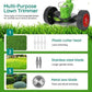Cordless Battery-Powered Grass Trimmer with Adjustable Shaft and Multi-Angle Cutting Head