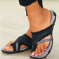 Women’s Casual Cross-Strap Slip-On Sandals