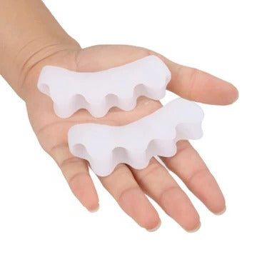 Flexible Toe Spacer and Support Sleeve for Managing Toe Separation