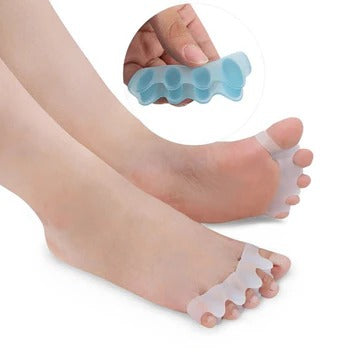 Flexible Toe Spacer and Support Sleeve for Managing Toe Separation