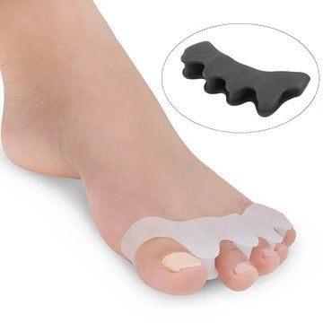 Flexible Toe Spacer and Support Sleeve for Managing Toe Separation