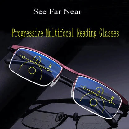 Intelligent Progressive Sunglasses for Adaptive Indoor-Outdoor Vision Clarity