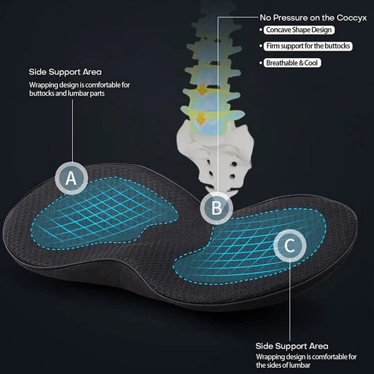 Height-Enhancing Car Seat Cushion for Comfortable Driving