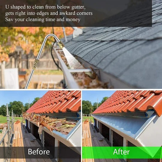 Telescoping Pressure Washer Wand Set for High-Reach Outdoor Cleaning