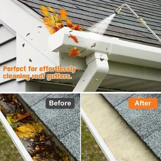 Telescoping Pressure Washer Wand Set for High-Reach Outdoor Cleaning