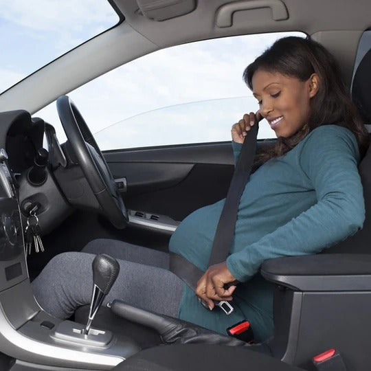 Two-Piece Seat Belt Clip Extender for Vehicle Use