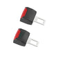Two-Piece Seat Belt Clip Extender for Vehicle Use