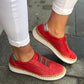 Women’s Breathable Flat Bottom Slip-On Sneakers for Everyday Wear