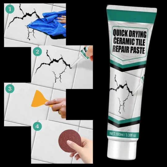 Ceramic Repair Paste Kit for Surface Crack and Chip Restoration