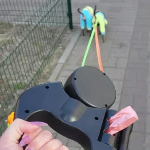 TangleFree Dual Dog Leash with LED Light