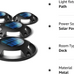 6 LED Solar Driveway Dock Deck Lights Outdoor Waterproof Pathway Garden Landscap allveramart