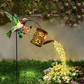 Solar Hummingbird Garden Lantern with Floral Design IP44 Outdoor Yard Decor allveramart