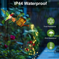Solar Hummingbird Garden Lantern with Floral Design IP44 Outdoor Yard Decor allveramart