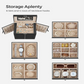 Large Jewelry Box Organizer 6 Tier With Drawers Mirror And Lock allveramart