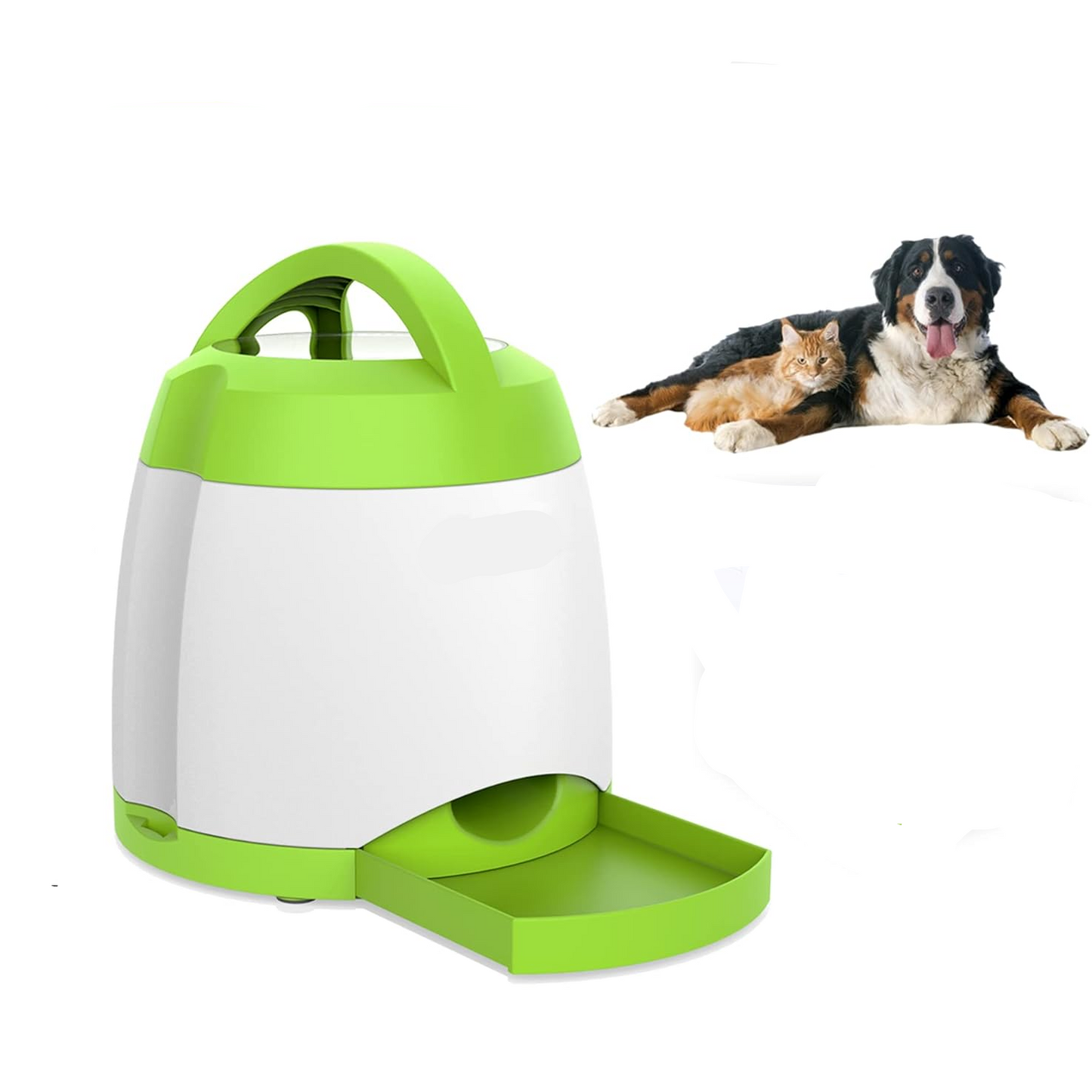 Interactive Dog Treat Dispenser with Remote Control and Dual Power, Puzzle Toy for Indoor Outdoor Play All Vera Mart
