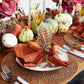 Turkey Feather Napkin Rings with Fall Colors, Set of 4