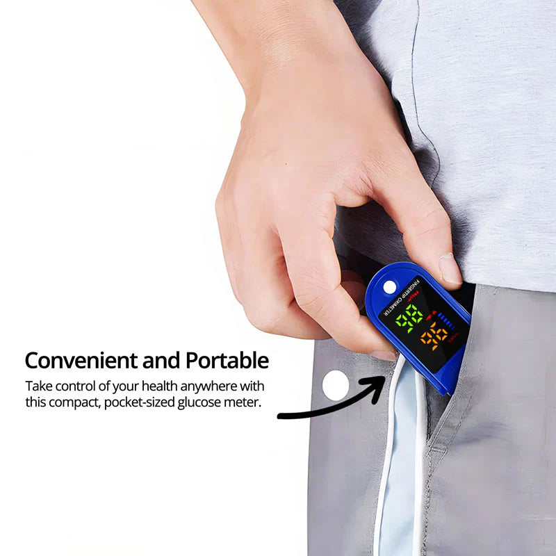 Fingertip Oxygen Meter with HD LED Display and Pulse Rate Reading