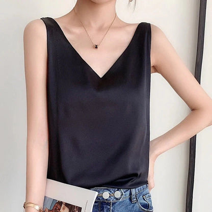 Luxurious Soft Silk Women's Tank Top
