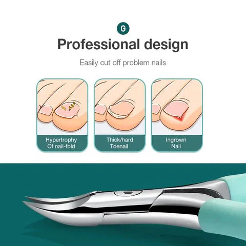 Easy Use Toenail Clippers for Seniors, Thick and Ingrown Nail Trimmer
