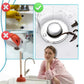 Pop Up Sink Stopper with Dual-Layer Odor Seal and Integrated Strainer, Toolless Install