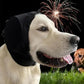 Noise Reducing Dog Ear Muffs with Adjustable Pull Rope and Fleece Hood, Machine Washable