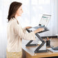 Adjustable Laptop Stand with Vented Aluminum Platform and Detachable Mouse Pad, Foldable