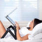 Adjustable Laptop Stand with Vented Aluminum Platform and Detachable Mouse Pad, Foldable
