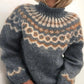 Wool Knit Turtleneck Sweater with Dual Fiber Insulation and Full Neck Coverage