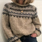Wool Knit Turtleneck Sweater with Dual Fiber Insulation and Full Neck Coverage