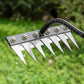 Garden Weeding Rake with Carbon Steel Head and Soft Grip, 5-8 Tooth Options