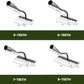 Garden Weeding Rake with Carbon Steel Head and Soft Grip, 5-8 Tooth Options