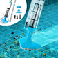 Rechargeable Pool Vacuum with Interchangeable Heads and Snap Attachment System