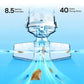 Rechargeable Pool Vacuum with Interchangeable Heads and Snap Attachment System