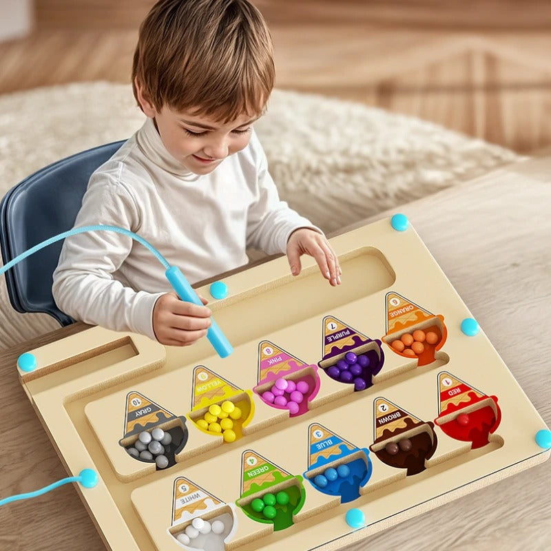 Kids Magnetic Bead Puzzle Maze Toy for Fun and Skill Building