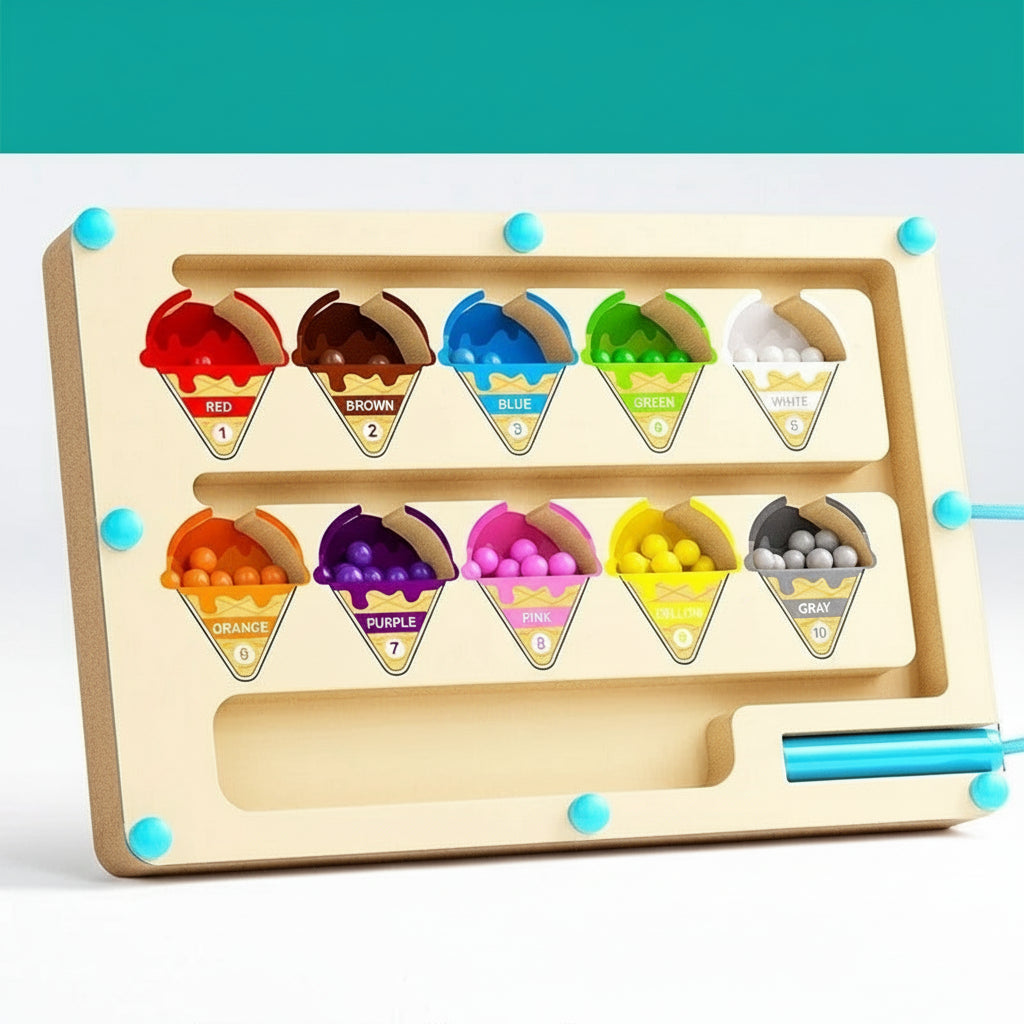 Kids Magnetic Bead Puzzle Maze Toy for Fun and Skill Building
