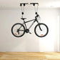 Bike Hoist Pulley System with Coated Hooks and Safety Strap, 132 lb Capacity