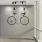 Bike Hoist Pulley System with Coated Hooks and Safety Strap, 132 lb Capacity