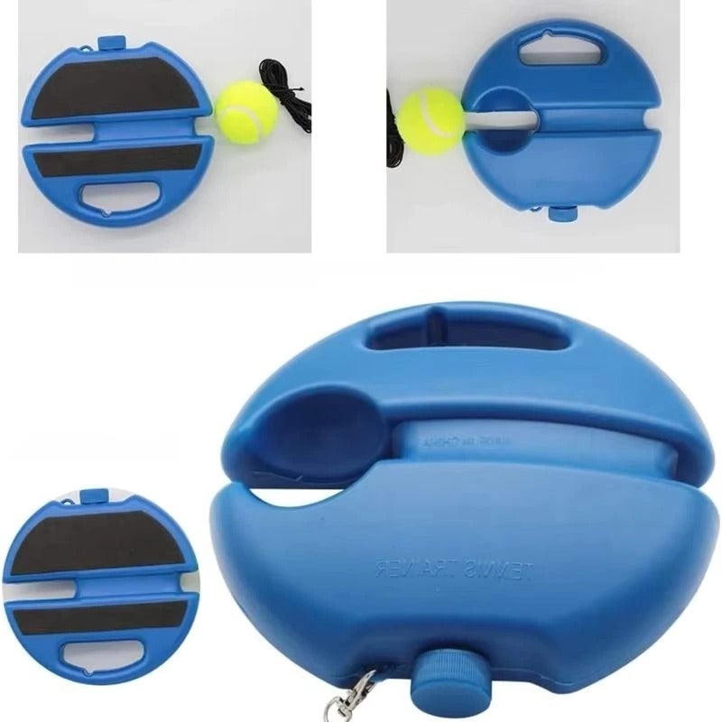 Tennis Rebound Ball Trainer with Adjustable Base for Solo Practice