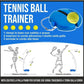 Tennis Rebound Ball Trainer for Solo Practice and Indoor Training