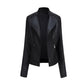 Women's Leather Jacket Lambskin Material and Zipper Closure