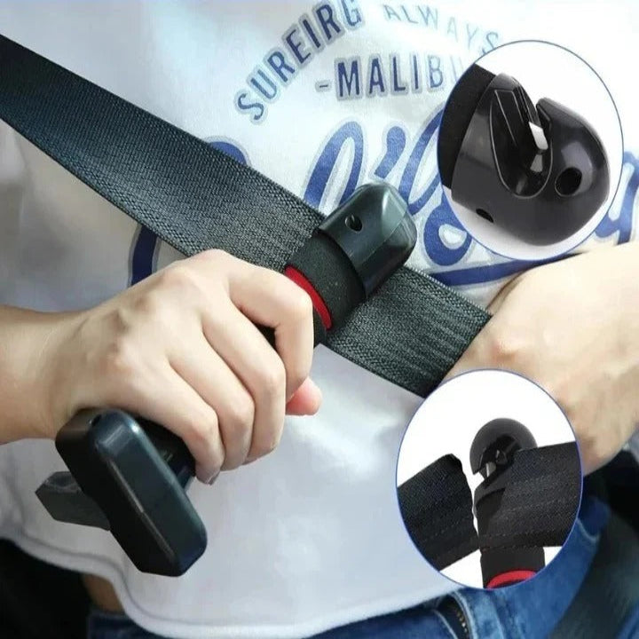 Car Door Assist Handle with Window Breaker and Seatbelt Cutter, 330lb Capacity
