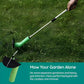 Cordless Weed Trimmer Mini for Edging and Light Yard Work