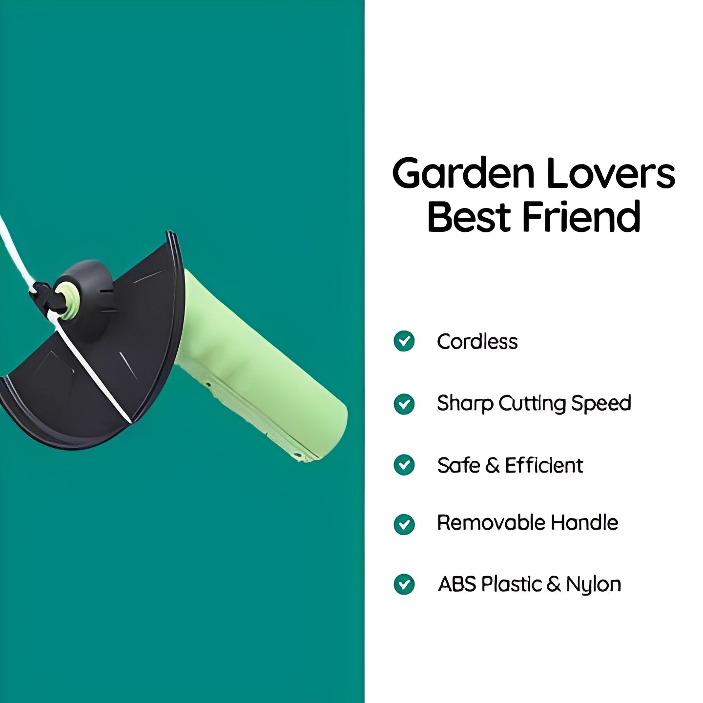 Cordless Weed Trimmer Mini for Edging and Light Yard Work